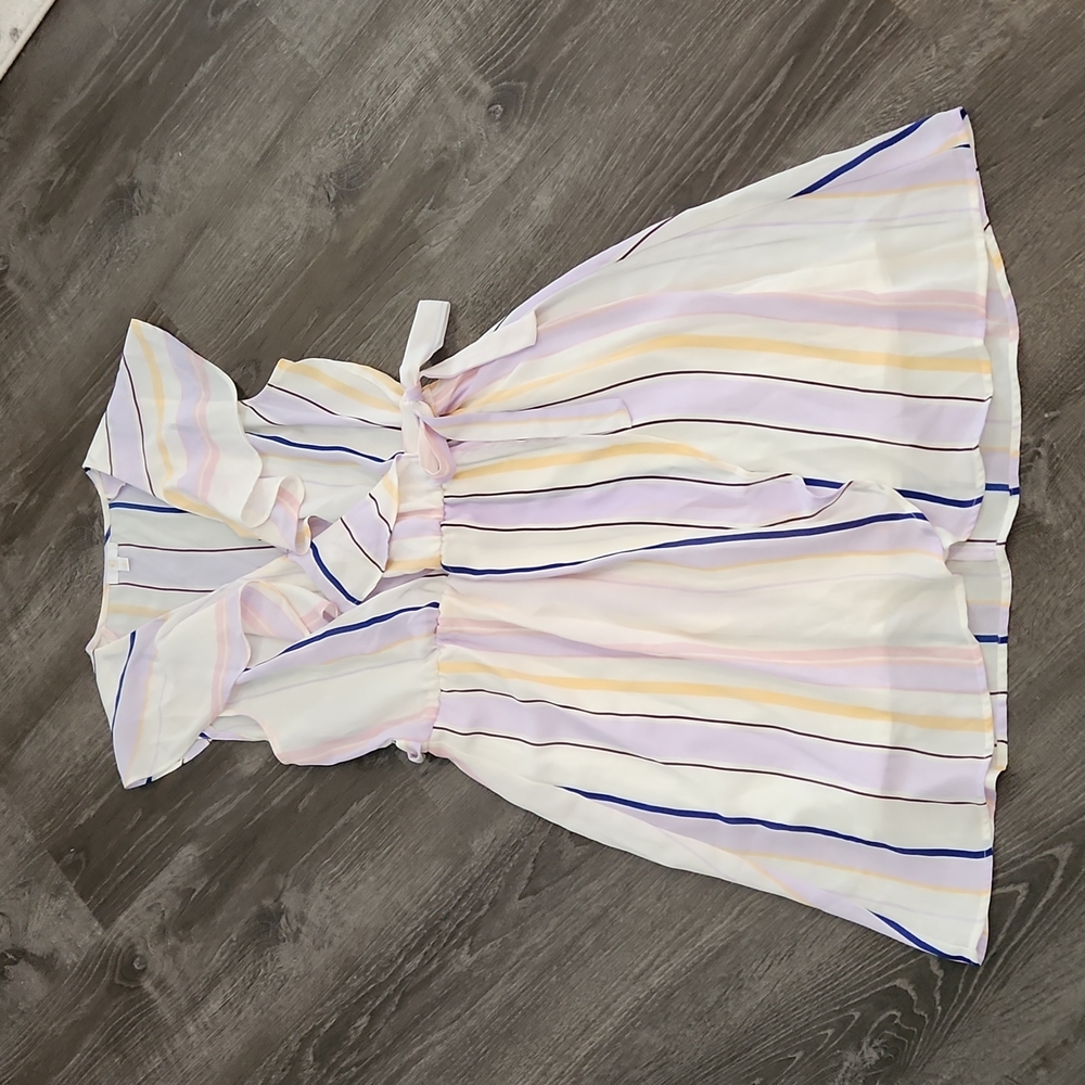 C Wrap Dress with Inner Slip